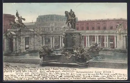 AK Berlin, Nationaldenkmal Kaiser Wilhelm I.