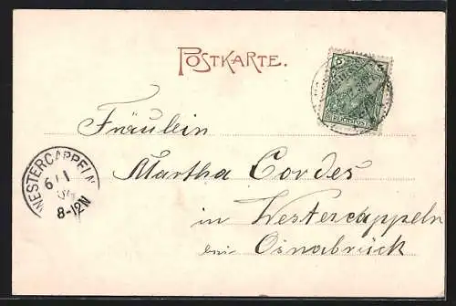 AK Hochheide, Strassenpartie mit Anwohnern