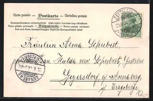 Lithographie Zeithain, Truppen-Übungsplatz, Senfftstrasse, Barackenstrasse, Elektrische Scheibenzug-Anlage