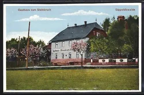 AK Dippoldiswalde, Gasthaus zum Steinbruch