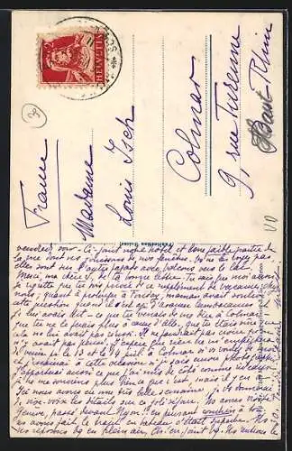 AK Mont Pélerin, Ortsansicht mit Gebäude und Gewässer aus der Vogelschau