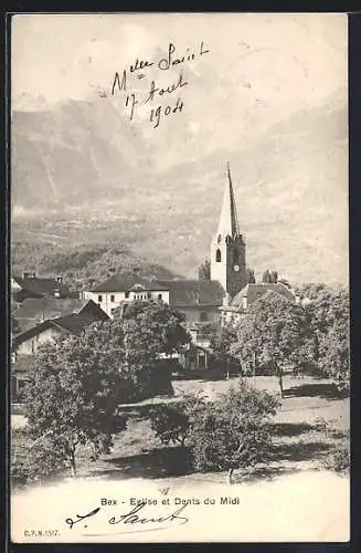AK Bex, Eglise et Dents du Midi