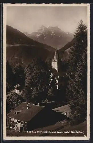 AK Cergnat /Sépey, Totalansicht mit Dents du Midi