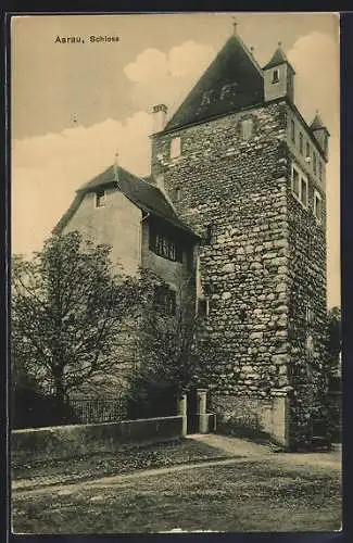 AK Aarau, Schloss von der Strasse aus