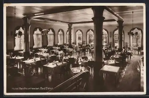 AK Bad Elster, Hotel Reichsverweser, Innenansicht