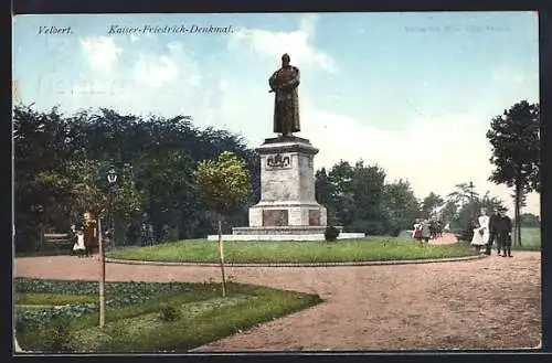 AK Velbert, Kaiser-Friedrich-Denkmal mit Anlagen