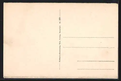 AK Falkenstein, Offizierheim Taunus, Wandelhalle v. d. Gesellschaftsräumen
