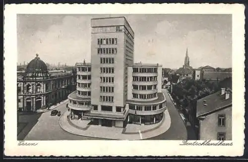 AK Essen, Blick auf das Deutschlandhaus
