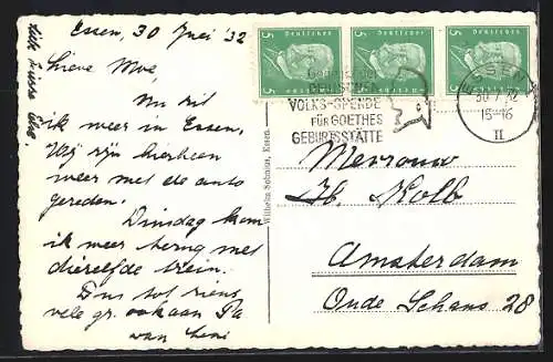 AK Essen, Blick auf das Deutschlandhaus