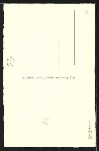 AK Trier a. d. Mosel, Häuser am Hauptmarkt, Geschäft Wilhelm Böhrer