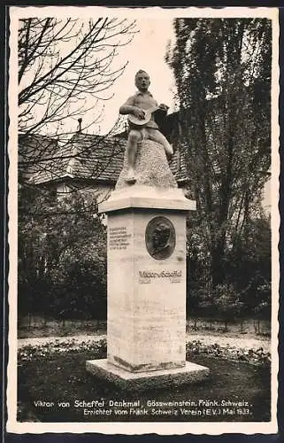 AK Gössweinstein, Viktor von Scheffel Denkmal