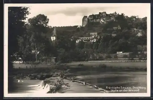 AK Streitberg /Fränk. Schweiz, Idylle an der Wiesent