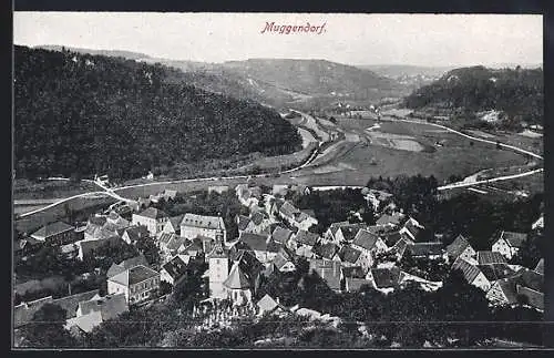 AK Muggendorf /Fränk. Schweiz, Ortsansicht mit Kirche