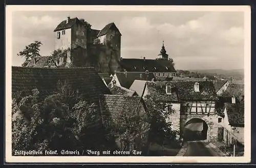 AK Hiltpoltstein /Fränk. Schweiz, Burg mit oberem Tor