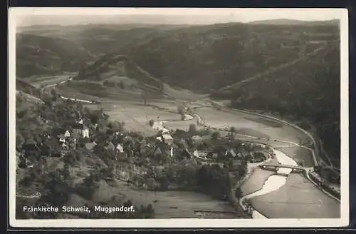 AK Muggendorf /Fränk. Schweiz, Ortsansicht aus der Vogelschau
