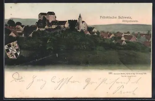 AK Hiltpoltstein /Fränk. Schweiz, Blick auf die Burg