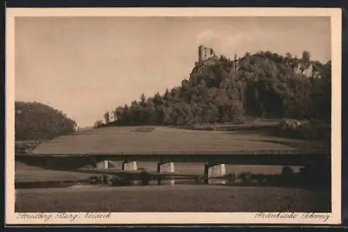 AK Wiesenttal-Streitberg, Blick auf Burg Neideck