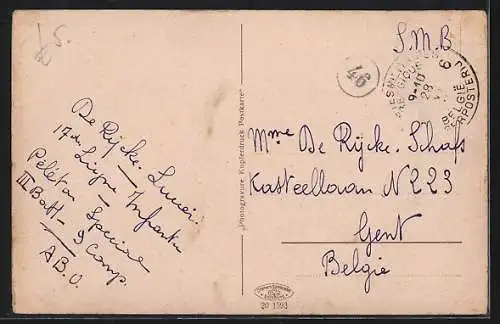 AK Düsseldorf-Obercassel, Evang. Kirche mit Vorplatz