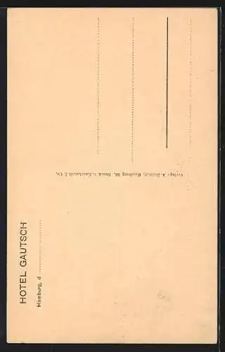 AK Hamburg-St.Georg, Hotel und Restaurant Gautsch