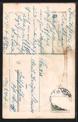 AK Braubach a. Rh., Blick auf die Marxburg