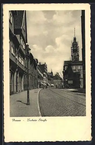 AK Dessau, Partie in der Zerbster Strasse