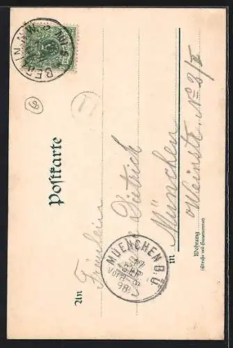 Lithographie Berlin, Kreuzung Friedrichsstrasse und Unter den Linden