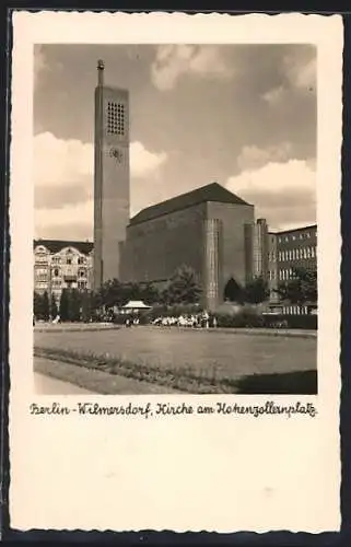 AK Berlin-Wilmersdorf, Kirche am Hohenzollernplatz