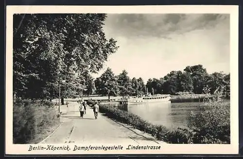 AK Berlin-Köpenick, Dampferanlegestelle Lindenstrasse Mecki-Dorf um 1950