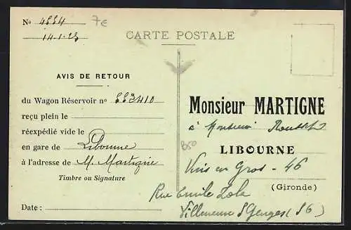 AK Libourne, Torpilleurs de Haute Mer sur la Dordogne face au Tertre de Fronsac