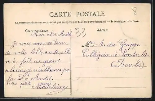 AK Bordeaux, Passage de la voiture présidentielle, place de la Comédie, Fêtes Présidentielles 1910
