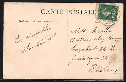 AK Castres, L`Entrée du Bourg sur la route de Bordeaux à Langon