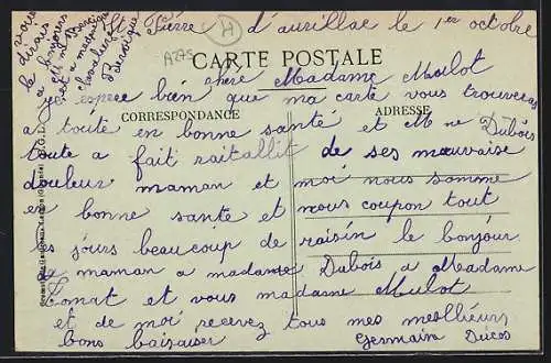 AK Saint-Pierre-d`Aurillac, La Poste et l`Église