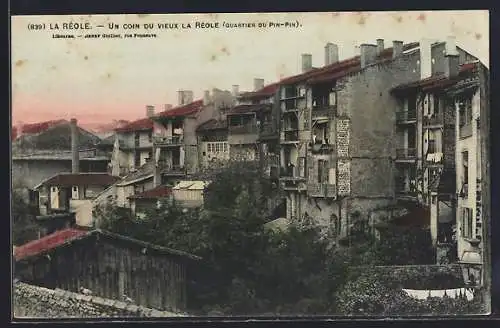 AK La Réole, Un coin du vieux La Réole (quartier du Pin-Pin)