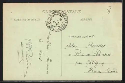 AK Sainte-Foy-la-Grande, Halle et Allées de Coblentz