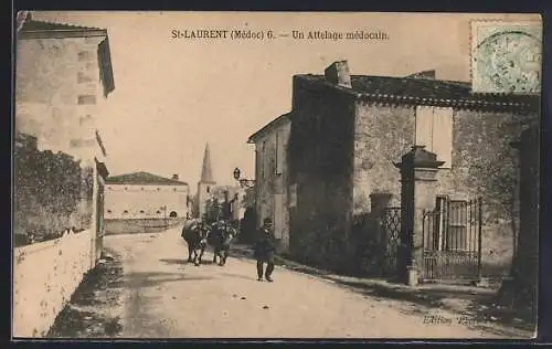 AK Saint-Laurent-Médoc, Un Attelage médocain
