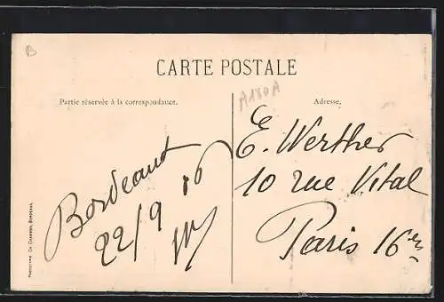 AK Bordeaux, Hôtel des Princes et de la Paix