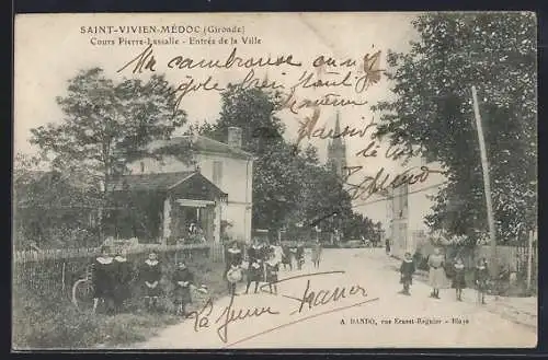 AK Saint-Vivien-Médoc, Cours Pierre Lassalle, Entrée de la Ville