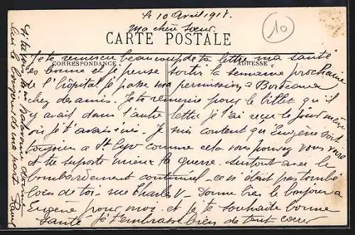 AK Saint-André-de-Cubzac, La Mairie, la Poste, le Marché