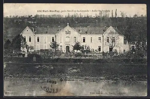 AK Port-Sainte-Foy, Asile Saint-Joseph près de Sainte-Foy-la-Grande