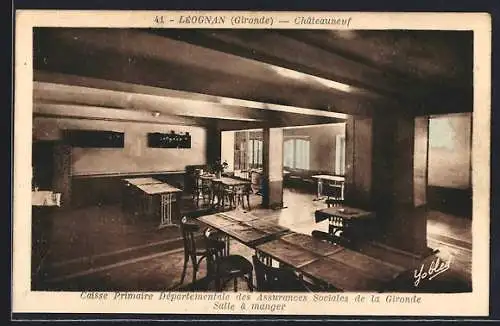 AK Léognan, Salle à manger de la Caisse Primaire Départementale des Assurances Sociales de la Gironde