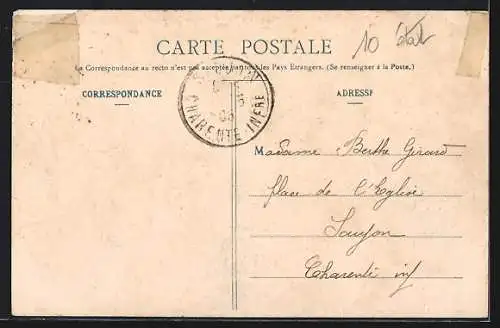AK Libourne, Place de l`Hôtel-de-Ville pendant les fêtes présidentielles