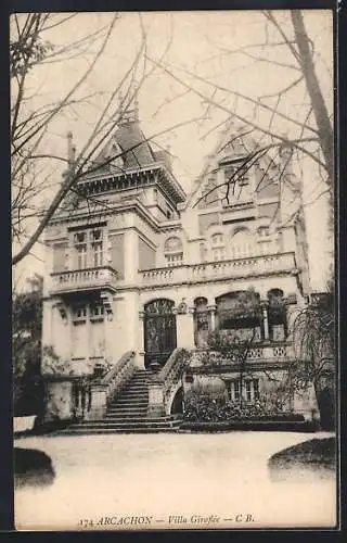 AK Arcachon, Villa Giroflée et son élégante architecture