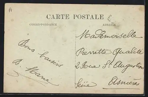 AK Bordeaux, Cours de l`Intendance avec calèches et passants animés