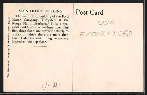 AK Dearborn, MI, Ford Motor Company, General Offices