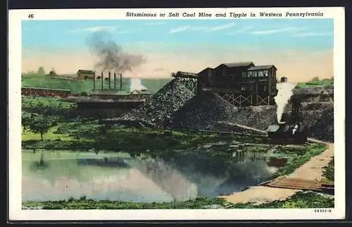 AK Western Pennsylvania, PA, Bituminous or Soft Coal Mine and Tipple