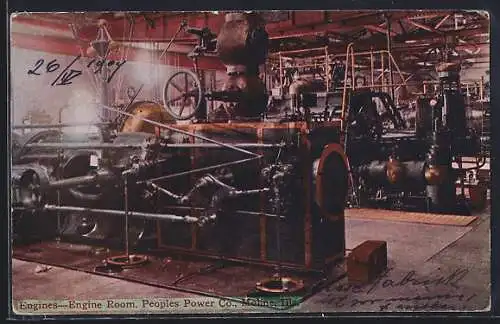 AK Moline, IL, Peoples Power Co., Engine Room