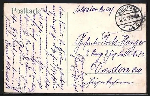 AK Berlin, Nationalgalerie und Friedrichsbrücke, Strassenbahn