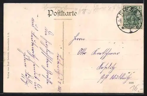 AK Leutewitz / Elbe, Gasthof, Dorfstrasse mit Kirche, Strasse nach Riesa