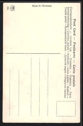 AK Der Teufel führt eine Frau in Versuchung