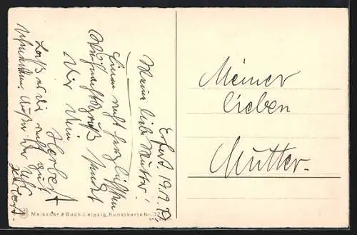 AK Fröhliche Weihnachten, Tannenzweig mit brennenden Kerzen